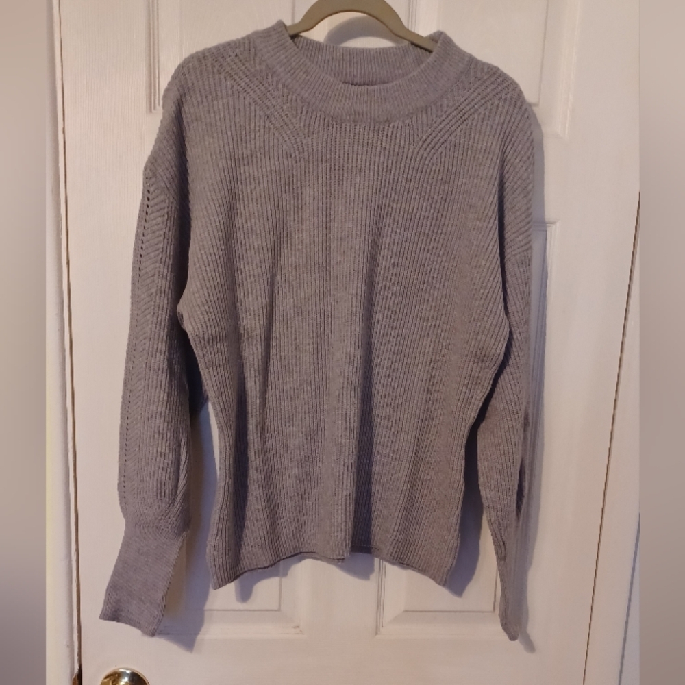 Scoop Puff Sleeve Sweater